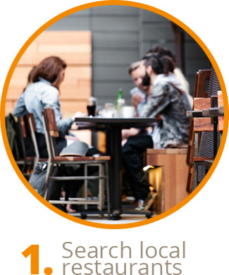 Search local restaurants